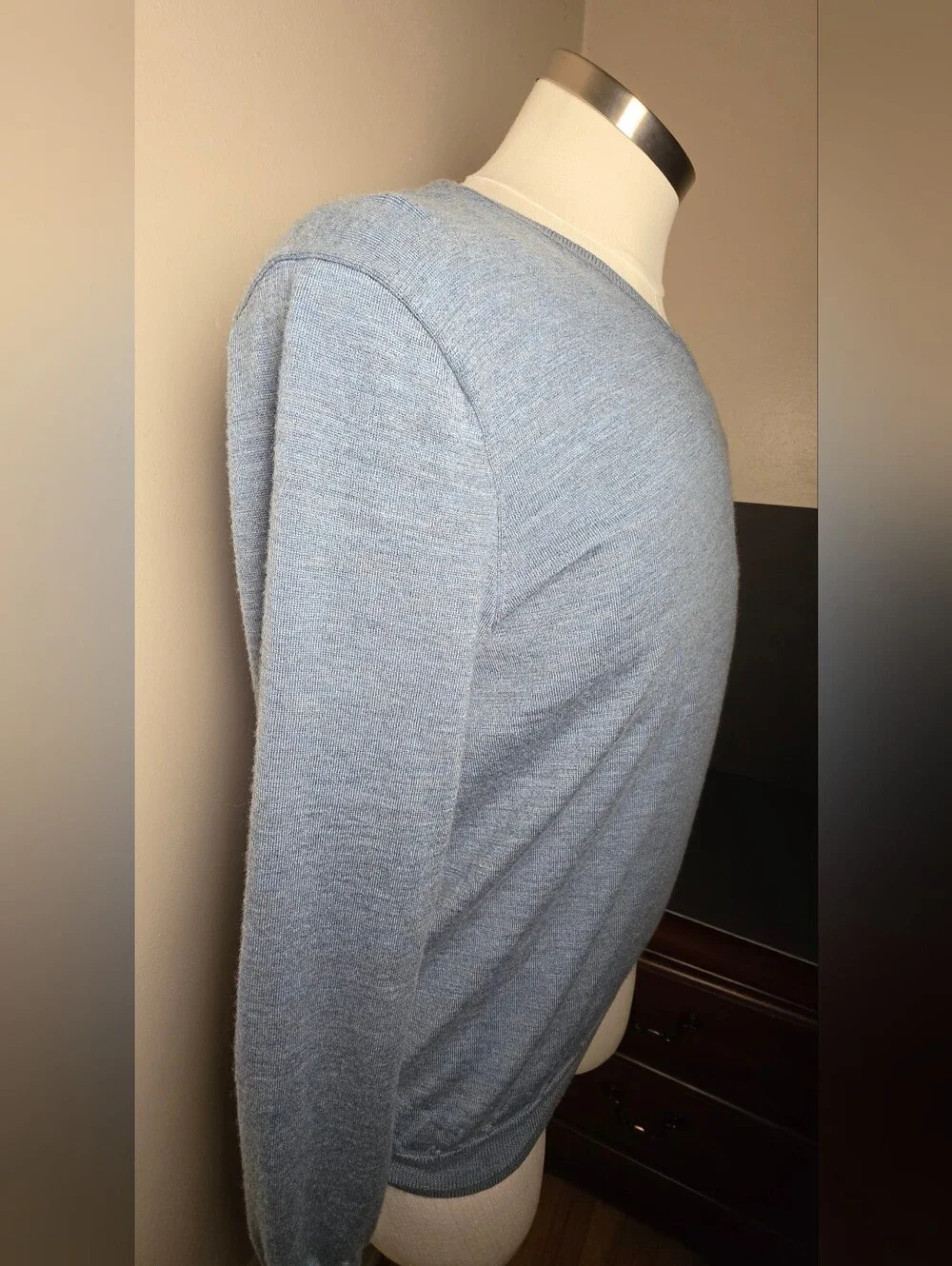 Polo by Ralph Lauren Light Blue V-Neck Men's Sweater